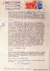 Instància de Joaquín Vizcaino Grima  sol·licitant el permís. 