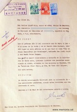 Instància de Carles Llussà Ruiz a l’Ajuntament sol·licitant autorització per  col·locar dues pancartes per fer publicitat de l’acte.