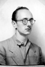 Joaquim Amat-Piniella l'any 1945, poc després de sortir de Mauthausen. (Arxiu Comarcal del Bages. Fons Joaquim Amat-Piniella)