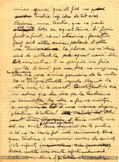 Setembre de 1949. Esborrany d'una carta de Joaquim Amat a l'escriptor Agustí Bartra. Hi exposa el seu estat d'ànim dos mesos després de la mort de la seva esposa. (Arxiu Comarcal del Bages. Fons Joaquim Amat-Piniella)