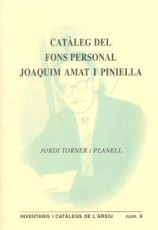 Catàleg del Fons Personal Joaquim Amat i Piniella, editat per l’Arxiu Històric Comarcal de Manresa