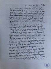Carta d’Amat-Piniella a Agustí Bartra, del 29/2/1948 (Arxiu Històric Comarcal de Terrassa).