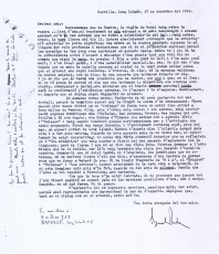 Carta d’Agustí Bartra a Amat-Piniella, del 28/12/1949. (Arxiu Comarcal del Bages).