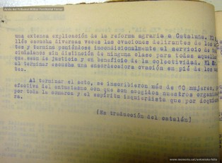Transcripció i traducció al castellà del reportatge del diari El Dia on s’explica un acte del Grup Femení d’ERC celebrat a Cardona (2)