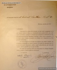 Setembre de 1937. Circular de la Junta de Defensa al Sindicat de Professions Liberals de la CNT en què els demana que participin de la subscripció que s’ha obert per a sufragar les obres dels refugis. (Arxiu Comarcal del Bages).