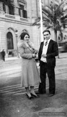 Quitèria Buira i el seu germà Francesc a Barcelona.