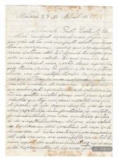 Carta d’Ignàsia Guitart de 27 d’abril.
