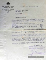 3/11/1932. Pressupost adreçat a Jaume Creus relatiu a un trasllat de despulles de més de deu anys.