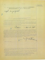 1953/1954: Reconeixement i atribució del títol de deportat polític per la república francesa. (Font: Archives des Victimes des Conflits Contemporanis – Caen, França).