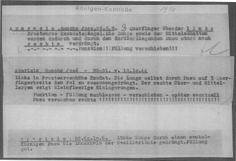 Fitxa de presoner de Mauthausen amb categoria (Spanier), data i lloc de naixement i data d'arribada. Hi consta també la data de sortida cap al camp de Dachau, el 8-11-1942. (Font: ITS Bad Arolsen)