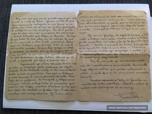 Carta de març de 1945 de Francesc Vilaró (Orleans) a Dolors Vila (Sant Joan de V.), animant-la, malgrat no tenir encara notícies de Pere Brunet (Font: arxiu personal de Ferran Brunet)