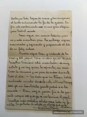 Carta del 10 de maig de 1945 de F. Vilaró a Dolors Vila, encara sense notícies de Pere brunet (Font: arxiu personal de Ferran Brunet)