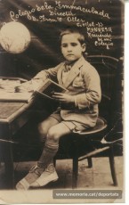 Fèlix al col•legi de la Immaculada, a Manresa, quan tenia uns set anys (Font: arxiu particular de Patricia Grapeloup-Labara)