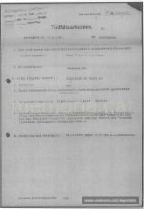Acta de defunció de Josep García feta a Mauthausen. (Font: ITS Bad Arolsen)