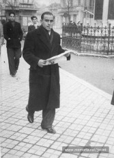 1947. Jacint Carrió, tot passejant per Périgueux. (Arxiu Comarcal del Bages. Fons Jacint Carrió i Vilaseca)