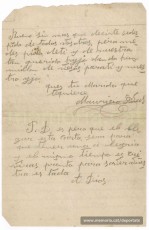 Carta de Maurici Ribas a la seva dona des del Frontstalag 210 d’Estrasburg, del 26 d’octubre de 1940, enyorant-se d’ella i del seu fill Isidre."Font: col·lecció conservada per Rosa Corbera Flotats"