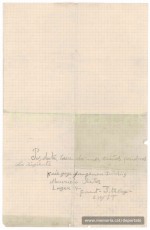 Carta de Maurici Ribas a la seva dona des del Frontstalag 210 d’Estrasburg, del 6 de novembre de 1940. Explica que els alemanys els tracten molt bé, i lamenta no rebre cartes d’ella.
No podia imaginar-se el que li esperava: al cap d’un mes seria deportat al camp nazi de Mauthausen, i menys d’un any després hauria mort a l’infern de Gusen.
"Font: col·lecció conservada per Rosa Corbera Flotats"