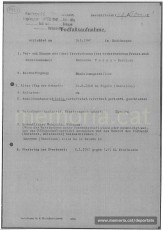 Acta de defunció de Bernat Toran feta a Mauthausen. Com a professió hi consta «empleat de comerç». (Font: ITS Bad Arolsen)