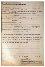 Informe policial, abril 1943. (Font: web memoria.cat/franquisme).