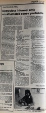 Entrevista a Joan Cornet i Prat. Gonçal Mazcuñán. Regió7, 20/3/1979