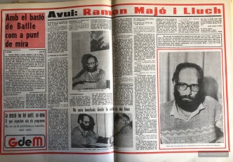 Entrevistes a Ramon Majó i Lluch. Joan Lladó i Font. Gazeta de Manresa, 10/3/1979