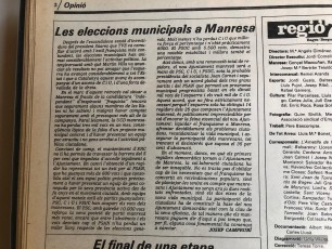 Les eleccions municipals a Manresa. Josep Camprubí (7/4/1979)