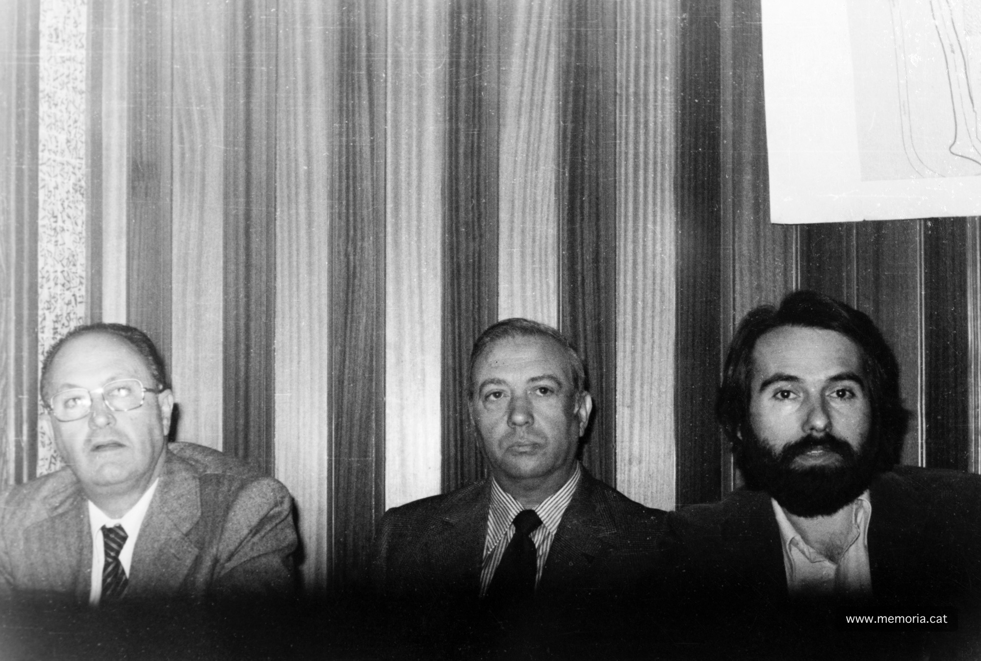 11/3/1979: taula rodona organitzada per l’Associació de Veïns de Valldaura, al Col·legi de les Dominiques. (Fotografia: Josep Maria Aloy).