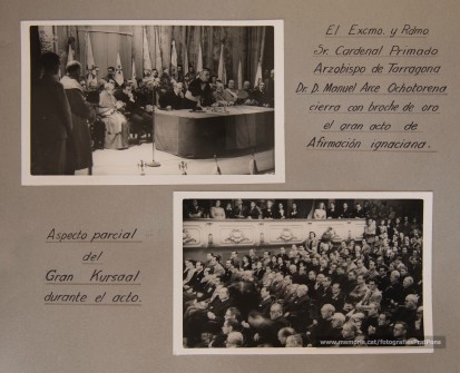 Arribada dels participants al Teatre Kursaal de Manresa i celebració de l’acte de clausura del centenari. 