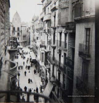 Any 1935. Fotografies enregistrades des del pis de Joan Prat Pons, al carrer del Born.