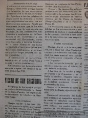 7/7/1945: Diari “Manresa” que informa de la presa de possessió. El diari pertanyia a la Falange i era l'únic que s'editava a la ciutat. (Arxiu Comarcal del Bages).