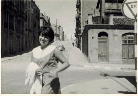1965:  Cruïlla del carrer del Bruc amb la ctra. de Cardona. (Foto enviada per Jesús Mollet Muntaner)