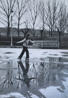 1971:  Pista de patinatge del Congost. (Foto enviada per Pura Travé)