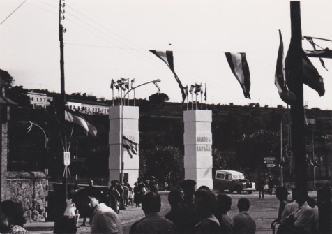 1/7/1966:  Visita del general Franco . (Foto enviada per Miquel Martínez)