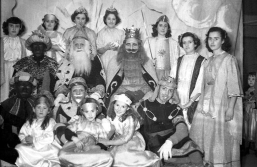 1952:  Diada de Reis de la Parròquia del Poble Nou. (Foto enviada per Àngels Serentill (Col·lecció Jaume Puig))