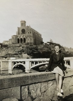 1940:  Pont de l'Estació. (Foto enviada per Pura Travé)