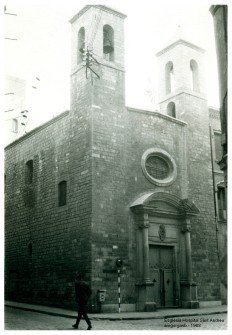 1968:  Església de Hospital de Sant Andreu. (Foto enviada per Antònia M. Gorgas Bargay)
