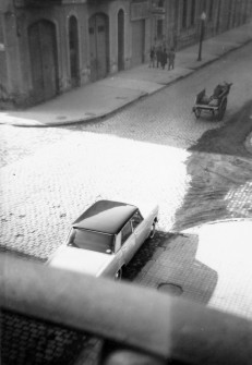 1962:  Cruïlla ctra. de Cardona-carrer del Dos de Maig. (Foto enviada per Montserrat Torra Puigdellívol)