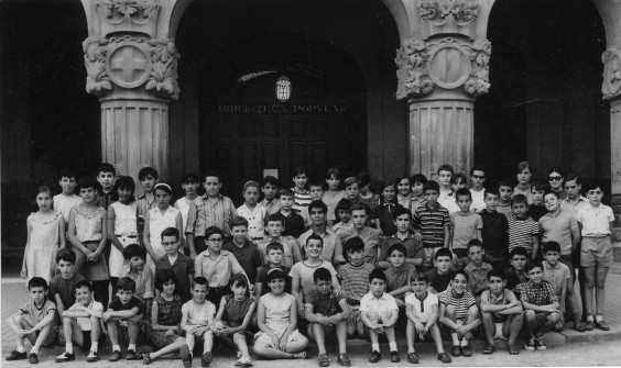 1968: Grups d'alumnes Institut Lluís de Peguera (Foto enviada per Jordi Griera-Cors)