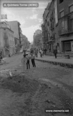 Carretera de Cardona. Panoràmica poc abans de l’inici d’obres de pavimentació en aquesta zona. Juny 1970. (Fotografia: Enric Villaplana Vargas/Arxiu Comarcal del Bages).