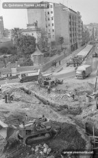 Panoràmica de les obres de pavimentació a la zona de Bonavista. Maig-juny 1970. (Fotografia: Antoni Quintana Torres/Arxiu Comarcal del Bages).