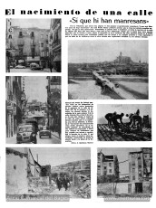 Resum gràfic publicat a “Manresa” el 27 d’agost de 1966 titulat “El nacimiento de una calle”. (Arxiu Comarcal del Bages).