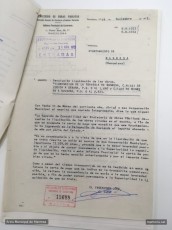 1975-1977: Reclamació del Ministerio de Obras Públicas a l’Ajuntament de Manresa del pagament pendent de les obres i liquidació definitiva per part d’aquest. (Arxiu Municipal de Manresa).