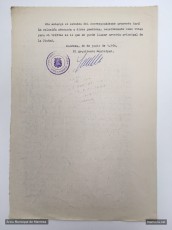 20/6/1964: memòria resumida del projecte de les obres signada per l’arquitecte municipal. (Arxiu Municipal de Manresa).