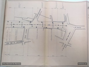 Expedient del projecte d’urbanització del carrer d’Alfons XII amb data de desembre de 1967. (Font: Arxiu Municipal de Manresa).