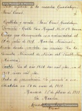Gener-maig de 1939: acreditacions de mestres adreçades a l’alcalde de Manresa o a les autoritats pertinents per demostrar que exercien com a professors en escoles de la ciutat abans de l’arribada de les tropes franquistes i per indicar el sou que rebien. Els mestres que s’acrediten són: Concepció Abadal i Puigferrat, Trinitat Colomina Muràs, Àngela Mató Puigmitjà, Rosa Borràs Llauradó, Julita Llop Masqué, Pau Guiu Domingo, Dolors Mas de la Fuente, Guadalupe Guisasola Rodríguez, Josepa Borràs Aragonès, Felisa Rufas Clavera, Ramon Santacana Minguell, Aparici Jané Vila, Guadalupe Jané Cornet, Maria del Olvido Álvarez Álvarez, Ildefonsa Matamala Barnet, Valeri Caldas Altimiras, Carme Montagut Simó, Enric Morató Alguacil, Maria Teresa Llorens, Concepció Serrano Hernández, Maria Rosario Biel Casals, Maria Vall Soldevila, Carme Piqué Bartolomé, Josep Vidal Monge, Maria Garriga Pons, Teresa Llasera Sala, Ramon Pallàs Prades, Maria Llaveries Viladomiu, Vicenta Cuende Sierra, Josepa Riera Vives, Rosa Macau Roig, Vicenç Ramírez Tormo, Maria Teresa Bruto Sans, Hermenegild Lladó Bilarrubies, Pilar Espada Cristóbal, Purificació Espada Cristóbal, Dolors Ribes Grau, Assumpció Tomàs Suades, Rosa Fortuny Riera, Josep Martínez Aguado, Assumpció Rovira Tenas, Antònia Trapé Carrera, Aureli Górriz Vivas, Eugènia Giró Ortega, Pere Aloy Anell, Maties Modest Vicente Giménez, Joan Martí Garriga i Aurora Bernal Navarro. (Arxiu Municipal de Manresa)