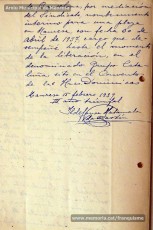 Gener-maig de 1939: acreditacions de mestres adreçades a l’alcalde de Manresa o a les autoritats pertinents per demostrar que exercien com a professors en escoles de la ciutat abans de l’arribada de les tropes franquistes i per indicar el sou que rebien. Els mestres que s’acrediten són: Concepció Abadal i Puigferrat, Trinitat Colomina Muràs, Àngela Mató Puigmitjà, Rosa Borràs Llauradó, Julita Llop Masqué, Pau Guiu Domingo, Dolors Mas de la Fuente, Guadalupe Guisasola Rodríguez, Josepa Borràs Aragonès, Felisa Rufas Clavera, Ramon Santacana Minguell, Aparici Jané Vila, Guadalupe Jané Cornet, Maria del Olvido Álvarez Álvarez, Ildefonsa Matamala Barnet, Valeri Caldas Altimiras, Carme Montagut Simó, Enric Morató Alguacil, Maria Teresa Llorens, Concepció Serrano Hernández, Maria Rosario Biel Casals, Maria Vall Soldevila, Carme Piqué Bartolomé, Josep Vidal Monge, Maria Garriga Pons, Teresa Llasera Sala, Ramon Pallàs Prades, Maria Llaveries Viladomiu, Vicenta Cuende Sierra, Josepa Riera Vives, Rosa Macau Roig, Vicenç Ramírez Tormo, Maria Teresa Bruto Sans, Hermenegild Lladó Bilarrubies, Pilar Espada Cristóbal, Purificació Espada Cristóbal, Dolors Ribes Grau, Assumpció Tomàs Suades, Rosa Fortuny Riera, Josep Martínez Aguado, Assumpció Rovira Tenas, Antònia Trapé Carrera, Aureli Górriz Vivas, Eugènia Giró Ortega, Pere Aloy Anell, Maties Modest Vicente Giménez, Joan Martí Garriga i Aurora Bernal Navarro. (Arxiu Municipal de Manresa)