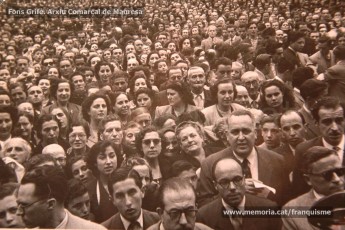 Maig de 1950: imatges de la visita de la marededéu de Fàtima a Manresa. Milers de fidels van sortir a rebre-la pels carrers de la ciutat. (Fons Grifé, Gamisans, Lladó – Arxiu Comarcal del Bages)