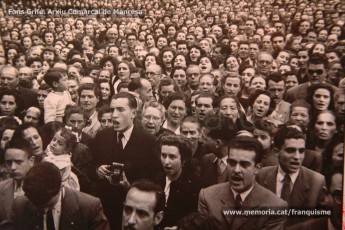 Maig de 1950: imatges de la visita de la marededéu de Fàtima a Manresa. Milers de fidels van sortir a rebre-la pels carrers de la ciutat. (Fons Grifé, Gamisans, Lladó – Arxiu Comarcal del Bages)