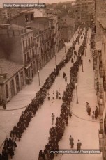 Maig de 1950: imatges de la visita de la marededéu de Fàtima a Manresa. Milers de fidels van sortir a rebre-la pels carrers de la ciutat. (Fons Grifé, Gamisans, Lladó – Arxiu Comarcal del Bages)
