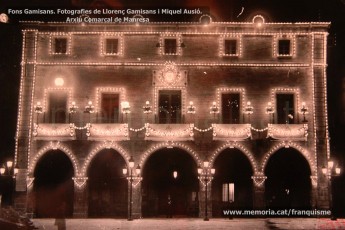 Maig de 1950: imatges de la visita de la marededéu de Fàtima a Manresa. Milers de fidels van sortir a rebre-la pels carrers de la ciutat. (Fons Grifé, Gamisans, Lladó – Arxiu Comarcal del Bages)
